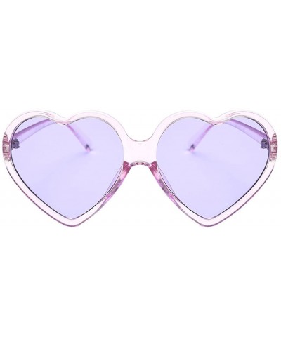 Sport Women Fashion Unisex Heart-shaped Shades Sunglasses Integrated UV - 1426pp - C818RS49UOL $10.38