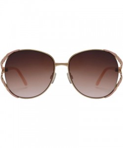 Oversized Womens Fashion Designer Elegant Butterfly Sunglasses - Gradient UV 400 Protection - Pink + Brown Pink - CY193Q9TS3I...
