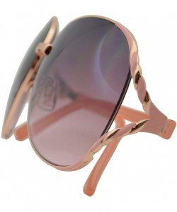Oversized Womens Fashion Designer Elegant Butterfly Sunglasses - Gradient UV 400 Protection - Pink + Brown Pink - CY193Q9TS3I...