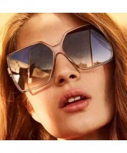 Oversized Vintage Sunglasses Oversized Glasses Gradient - C6 - C6197ZI2053 $10.23