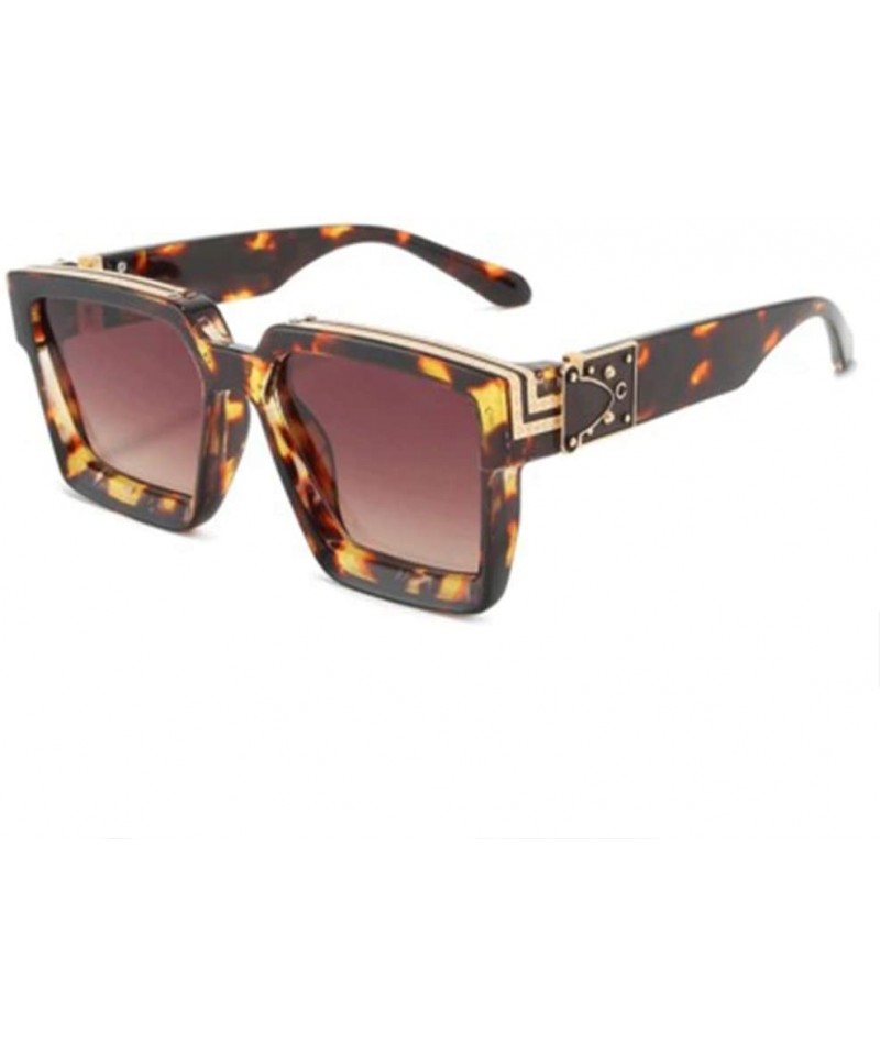 Square Sunglasses Fashion Square Sunglasses Unisex Sunshade Mirror - 1 - CJ190609L9W $30.22
