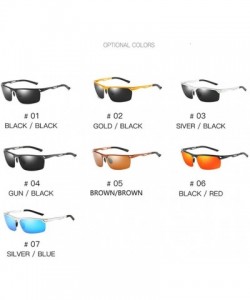 Oval Photochromic Sunglasses Men Polarized Glass Sun Glasses Day Night Vision Driving Eyewear - 7silver Blue - CC194OEX2XN $5...