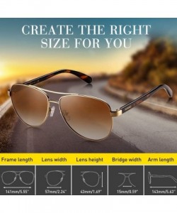 Butterfly Women's Polarized Sunglasses 100% UV Protection Eyewear for Driving Golf Casual Fashion - Gradient Brown Lens - C01...