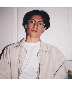 Aviator 80's Classic Retro Square Aviator Glasses Crystal Clear Non-Prescription Fashion Hip Hop Eyewear Frame - Single - CW1...