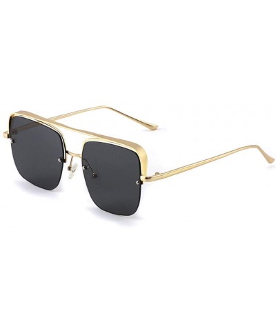 Square Sunglasses Sunglasses Square Unisex Glasses - Gray - CE18WQCWYGN $34.48