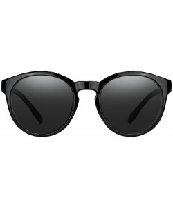 Goggle Round Eye Polarized Sunglasses for Men & Women with Glare Blocking Lenses and UV Protection - The Traveller - CL12O1M0...