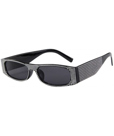 Square Cool Sunglasses-Vintage Retro Glasses Unisex Fashion Small Frame Sunglasses Eyewear (I) - I - CT18R66AL6H $19.20