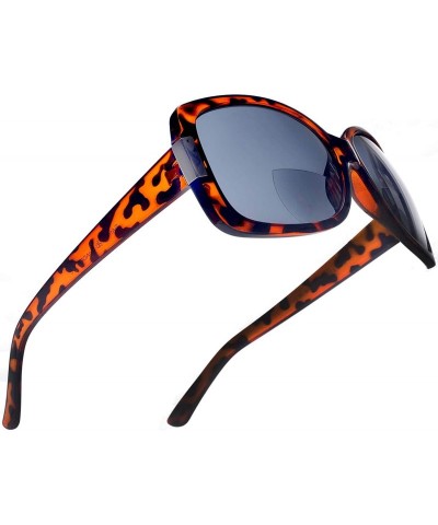 Sport Bifocal Reading Sunglasses for Women Jackie O Fashion Reader Sun Glasses - Tortoise - CZ11HB8UKF1 $25.58