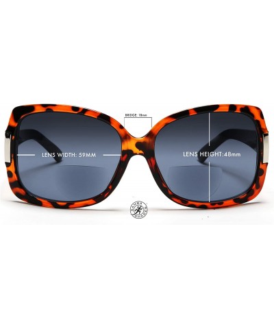 Sport Bifocal Reading Sunglasses for Women Jackie O Fashion Reader Sun Glasses - Tortoise - CZ11HB8UKF1 $25.58