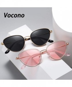 Oversized Women Oversized Cat Eye Sunglasses Metal Frame Non-Polarized Lenses - CW194MY0U3U $13.06