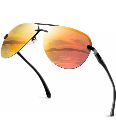 Oversized Classic Military Style Pilot Polarized Sunglasses Spring Hinges Al-Mg for mens womens MOS1 - C817YK3D5O8 $32.99