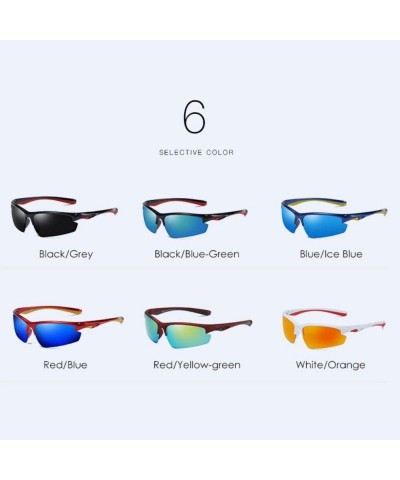 Sport Outdoor riding Polarized Sunglasses Sports Glasses dazzling windbreak Sunglasses - D - C418Q7XUKST $27.82