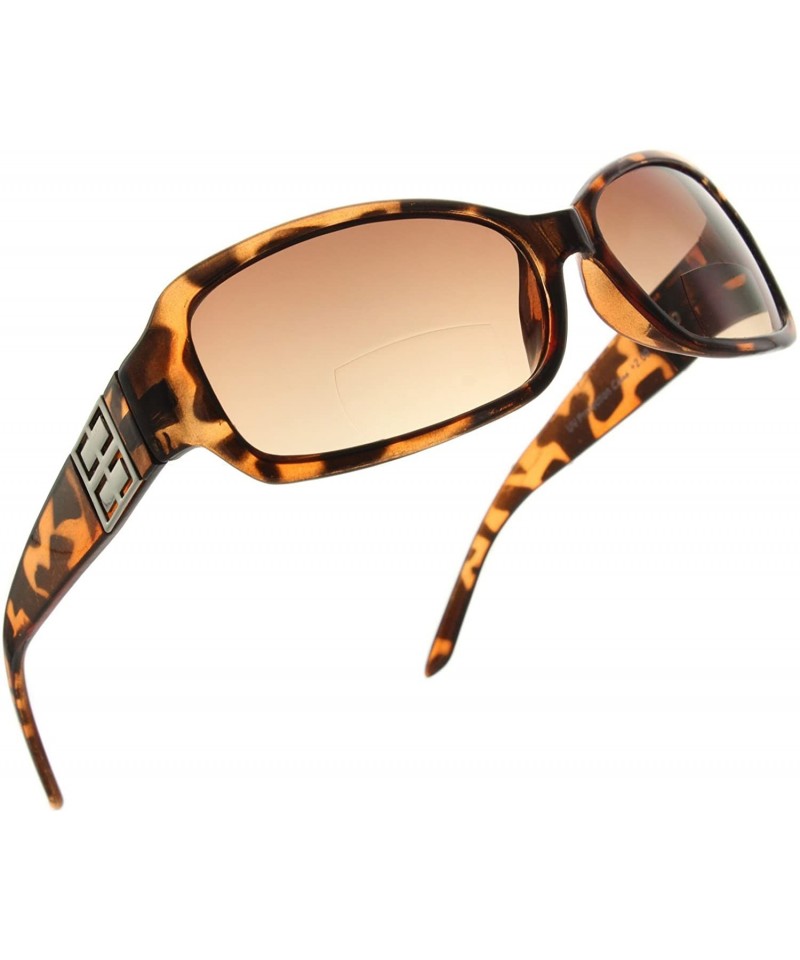 Round Bifocal Sunglasses Rectangle Fashion Tortoise - Brown Tortoise - CX182RY7KM0 $16.84