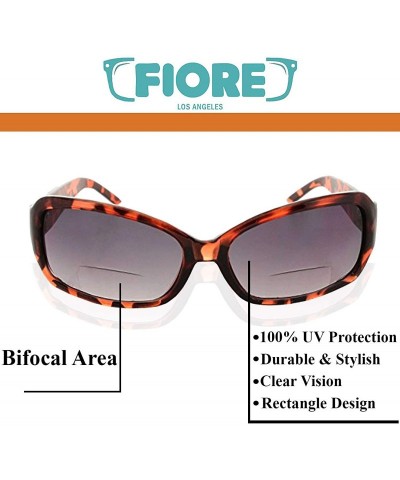 Round Bifocal Sunglasses Rectangle Fashion Tortoise - Brown Tortoise - CX182RY7KM0 $16.84