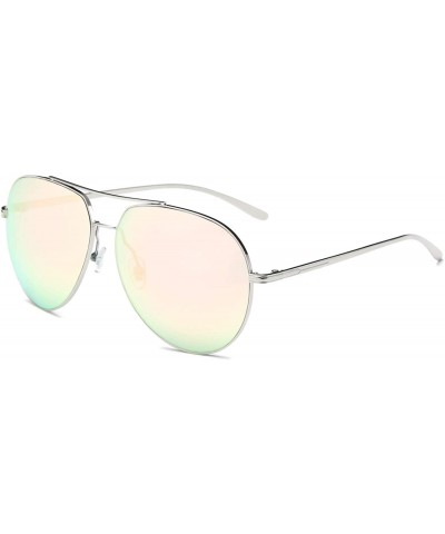 Aviator With Jules you have an aviator type Sunglasses - Peach - CT18WU0NCU0 $14.97