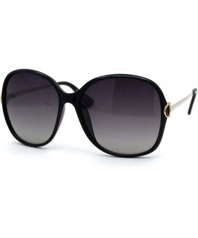 Butterfly Womens CR39 Polarized Lens Chic Butterfly Sunglasses - Black Smoke - C6192RWL0AM $15.79