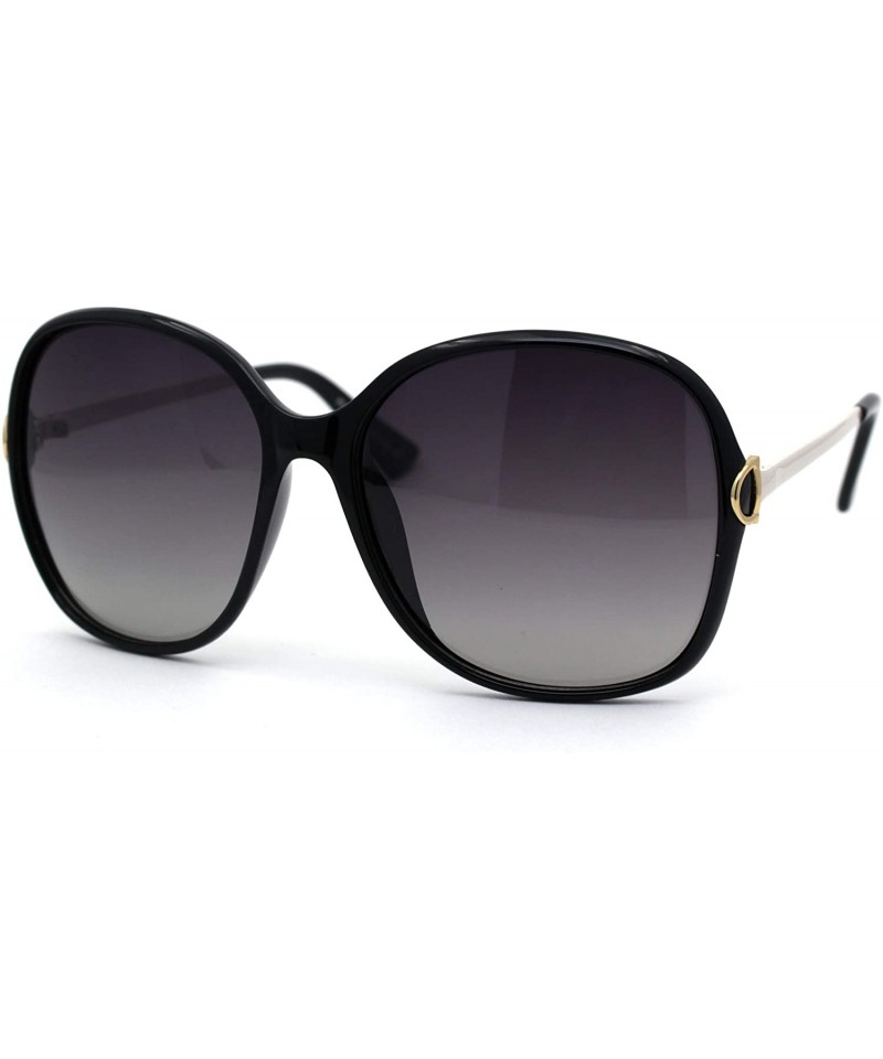 Womens CR39 Polarized Lens Chic Butterfly Sunglasses - Black Smoke ...