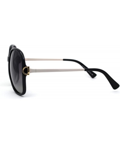 Butterfly Womens CR39 Polarized Lens Chic Butterfly Sunglasses - Black Smoke - C6192RWL0AM $15.79