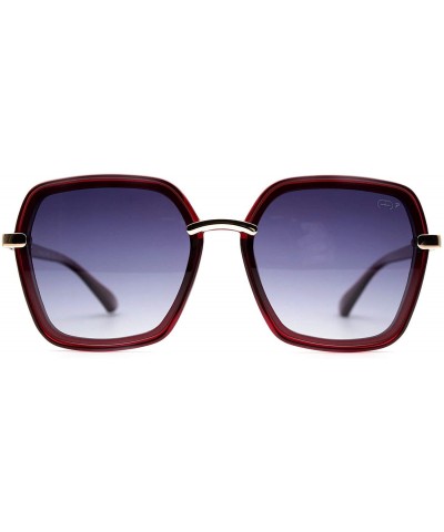 Butterfly p668 Classic Butterfly Polarized - for Womens 100% UV PROTECTION - Wine-blackdegrade - CC192TED0XQ $48.67