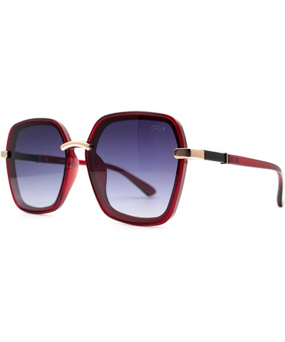 Butterfly p668 Classic Butterfly Polarized - for Womens 100% UV PROTECTION - Wine-blackdegrade - CC192TED0XQ $22.60