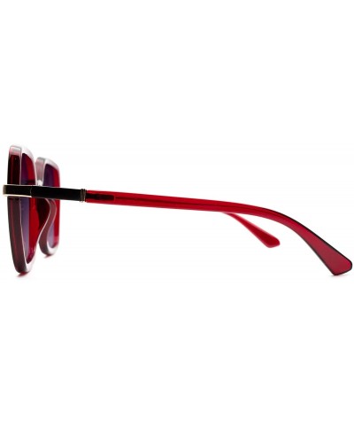 Butterfly p668 Classic Butterfly Polarized - for Womens 100% UV PROTECTION - Wine-blackdegrade - CC192TED0XQ $48.67