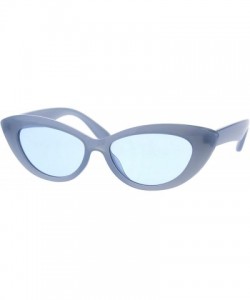 Cat Eye Womens Mod Plastic Cat Eye Retro Gothic Trendy Sunglasses - Blue - C518EWY4XGN $15.59