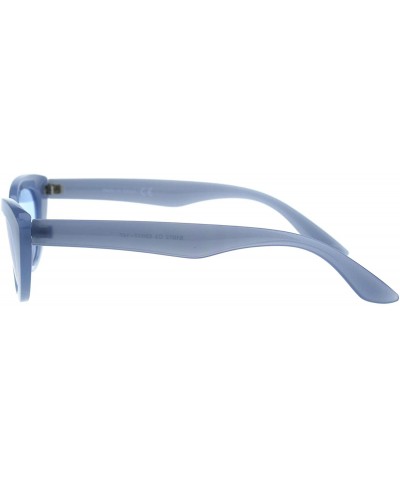 Cat Eye Womens Mod Plastic Cat Eye Retro Gothic Trendy Sunglasses - Blue - C518EWY4XGN $15.59