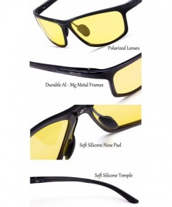 Rectangular Driving Polarized Glasses Sunglasses - C218ZEHXUOT $28.00