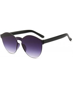 Round 1pcs Unisex Fashion Candy Colors Round Outdoor Sunglasses Sunglasses - CL199TZQMMO $13.37