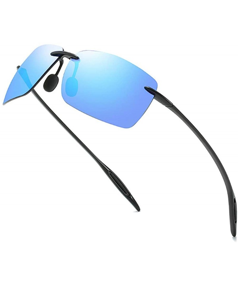 Aviator Men's Sunglasses (Blue) - CA18YILE770 $23.93