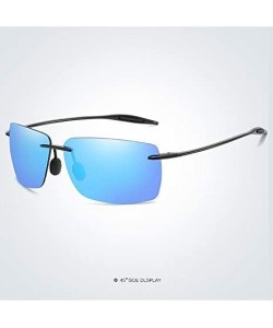 Aviator Men's Sunglasses (Blue) - CA18YILE770 $23.93