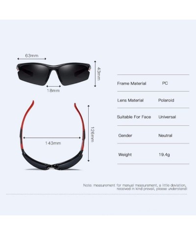 Sport Outdoor riding Polarized Sunglasses Sports Glasses dazzling windbreak Sunglasses - D - C418Q7XUKST $59.51