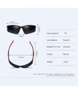 Sport Outdoor riding Polarized Sunglasses Sports Glasses dazzling windbreak Sunglasses - D - C418Q7XUKST $59.51