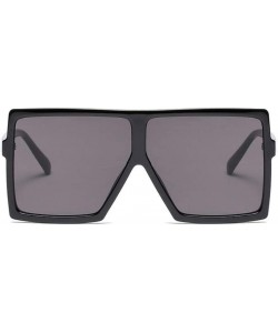 Square Oversized Sunglasses Vintage Glasses Eyewear - C2197T8T3GE $22.12
