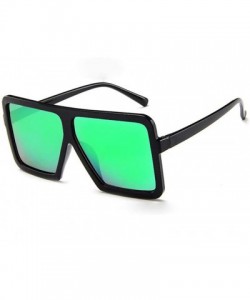 Round Vintage Sunglasses- Retro Glasses Unisex Big Frame Sunglasses Eyewear - Green - CP18RU9C56S $7.30