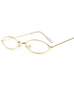 Oval Retro Small Oval Sunglasses Women Female Vintage Hip Hop Balck Glasses Retro Sunglass Lady Eyewear - CE198UOSX4N $12.52