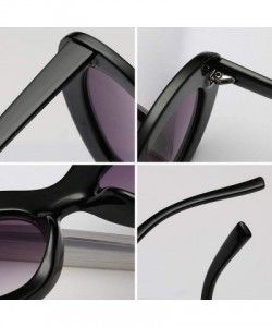 Oval Sunglasses Oval Sunglasses Men and women Fashion Retro Sunglasses - Red Black - CR18LL03U83 $10.48
