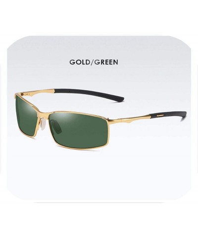 Square Sunglasses Men Women Polarized Sunglasses-Outdoor Driving Classic Mirror Sun Glasses Metal Frame UV400 Eyewear - CW198...