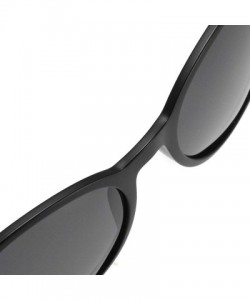 Oval Unisex HD Polarized Aluminum Sunglasses Vintage Sun Glasses UV400 Protection for Men/Women - F - CG197AA48L2 $13.39