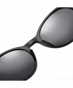 Oval Unisex HD Polarized Aluminum Sunglasses Vintage Sun Glasses UV400 Protection for Men/Women - F - CG197AA48L2 $13.39
