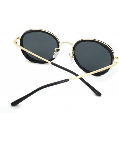 Round Round Shape UV400 Polarized Lens Women Collective Sunglasses - CL182TICME2 $14.75