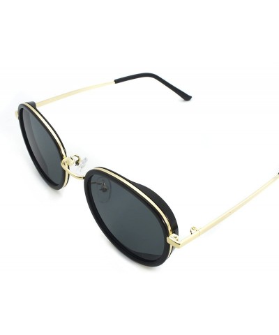 Round Round Shape UV400 Polarized Lens Women Collective Sunglasses - CL182TICME2 $14.75