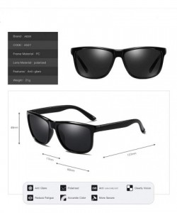 Oval Unisex Polarized Sunglasses Classic Men Retro UV400 Sun glasses - CK18SWKAIIW $8.82