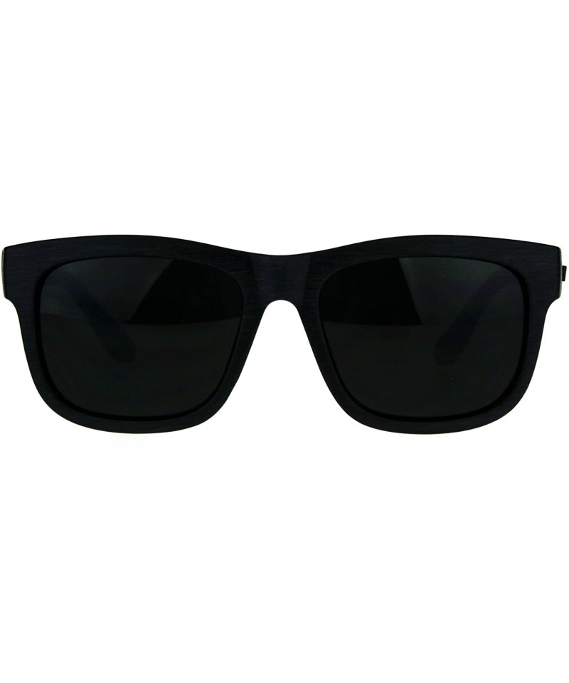 Retro 90s Squared Rectangular Gangster Sunglasses - Matte Black Yellow ...