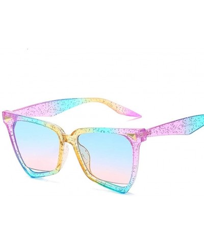 Cat Eye Cat Eye Leopard Sunglasses Women Vintage Sun Glasses Uv400 - Colorful - C0199QG8RNL $12.14