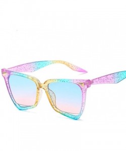 Cat Eye Cat Eye Leopard Sunglasses Women Vintage Sun Glasses Uv400 - Colorful - C0199QG8RNL $12.14