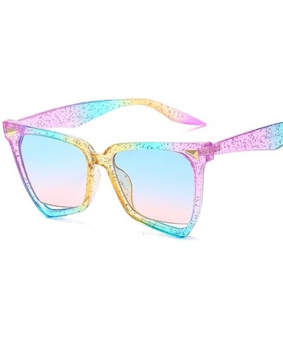 Cat Eye Cat Eye Leopard Sunglasses Women Vintage Sun Glasses Uv400 - Colorful - C0199QG8RNL $12.14