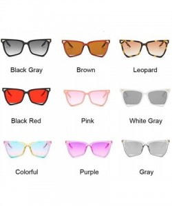 Cat Eye Cat Eye Leopard Sunglasses Women Vintage Sun Glasses Uv400 - Colorful - C0199QG8RNL $12.14