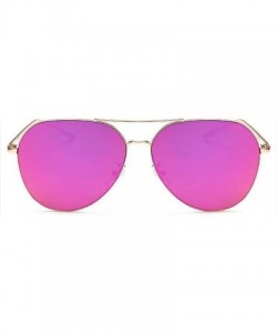 Round 2019 Rose Gold Sunglasses Women Men Shades Brand Designer Mirror Sun Glasses Female Metal Frame Sunglass - CZ18WTGWCY2 ...
