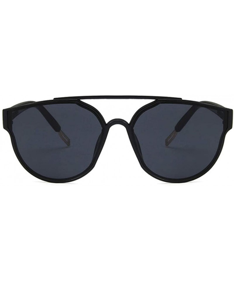 Women Sunglasses Retro Bright Black Grey Drive Holiday Oval Non ...